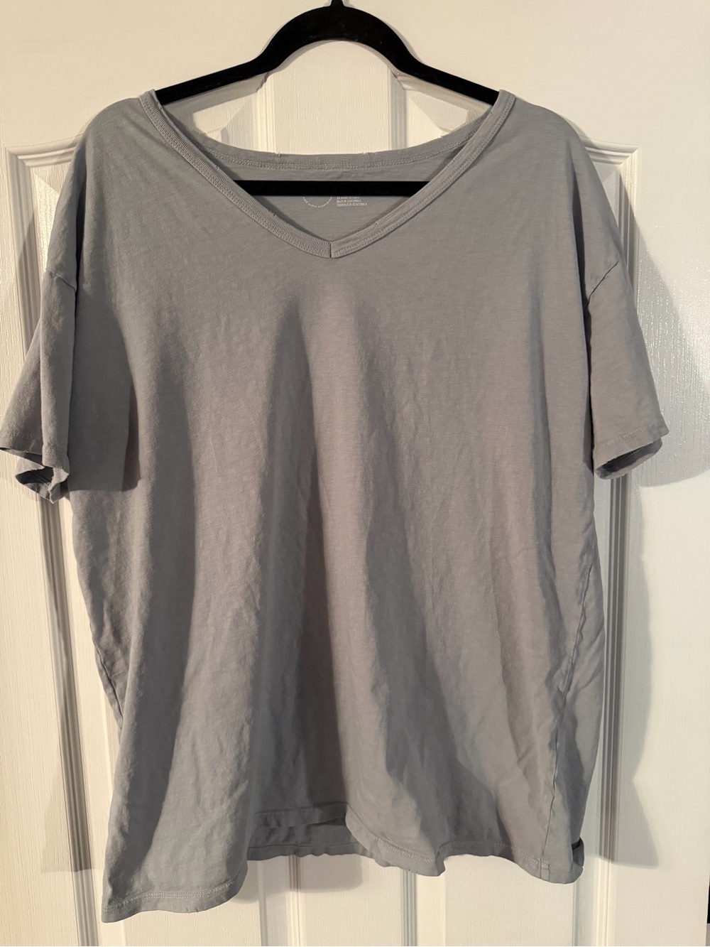 aerieV-Neck Short Sleeve Tee - Light Gray